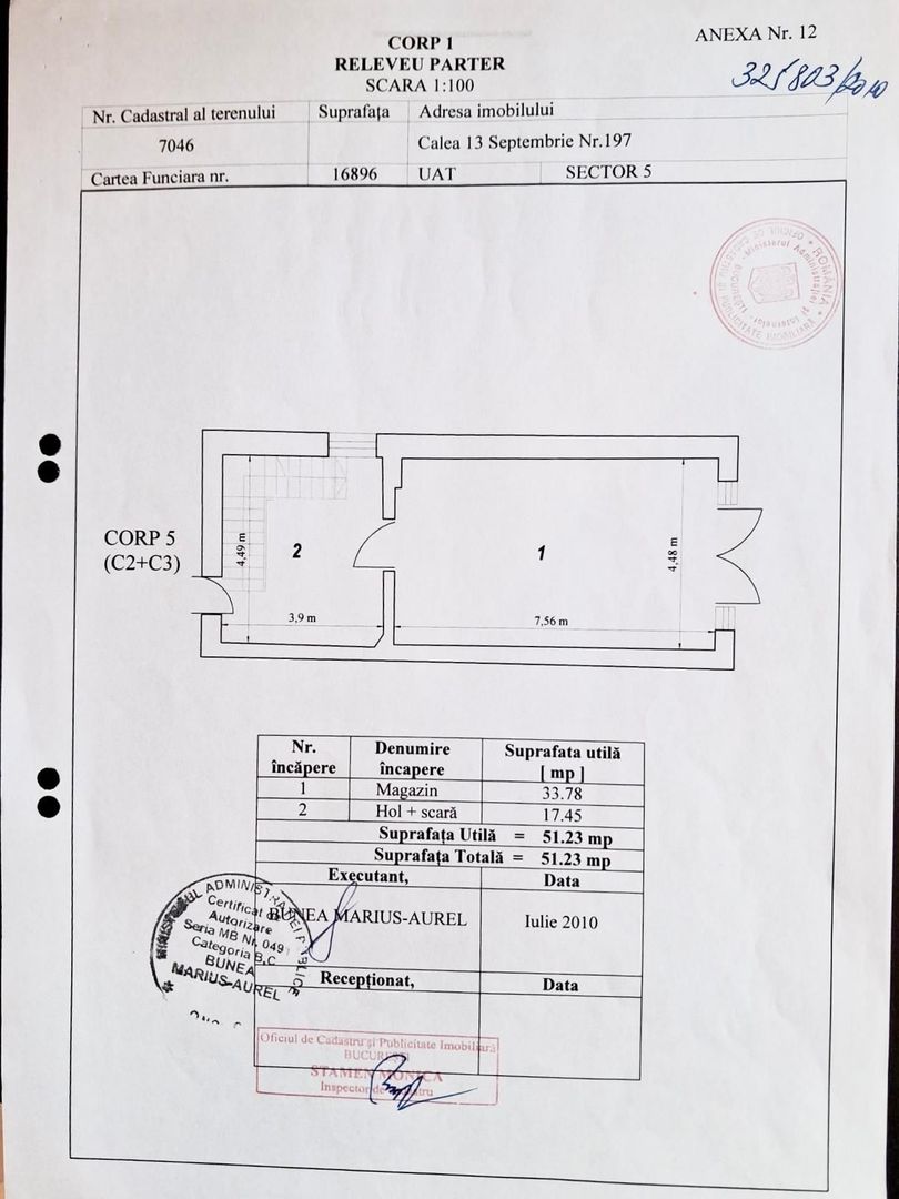 Commercial space for rent – Calea 13 Septembrie nr. 197